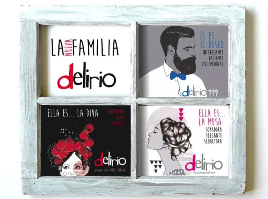 Nueva imagen de Delirio, la línea Joven de Bodegas MUÑANA Nueva imagen de Delirio
